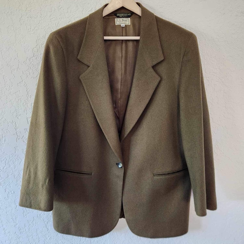 L.L. Bean Olive Blazer- great vintage find!